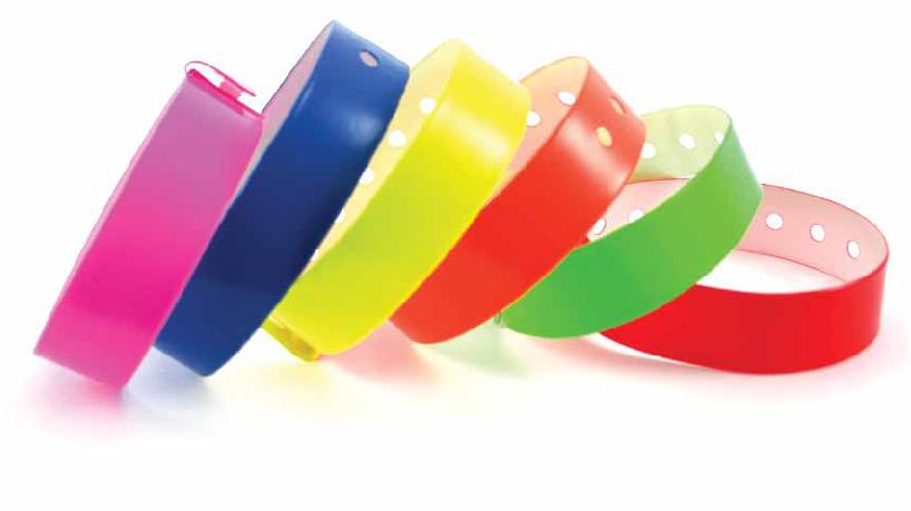 Vinyl Narrow Wristbands